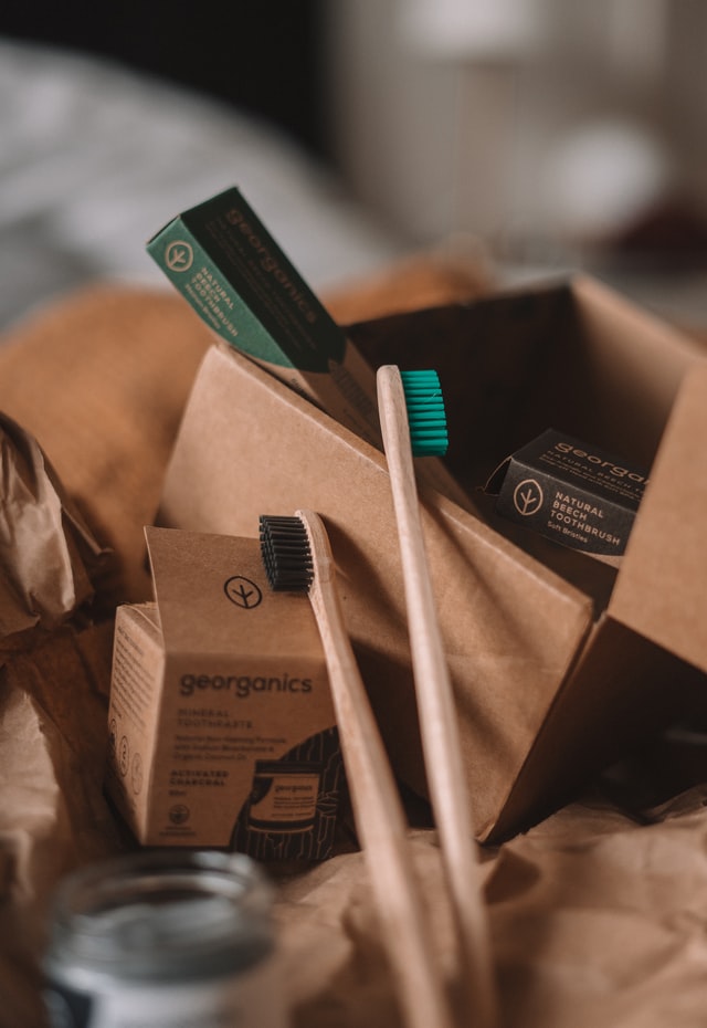 bamboo toothbrushes with packaging